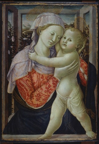 Anonimo — Diamante fra' - sec. XV - Madonna con Bambino — insieme